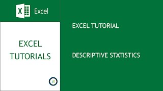 Excel Example Census Analysis Video 05 Descriptive Statistics