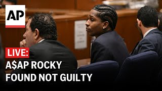 LIVE: A$AP Rocky found not guilty of firing handgun at former friend