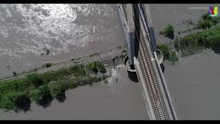 Hochwasser Rhein 11.6.2019 St. Margrethen