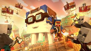 HAPPY GHAST VS PILLAGER ARMY - Pillager vs Villager and Ghast Army (Minecraft Movie Animation)