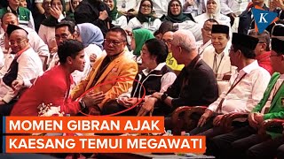 Momen Gibran Antar Kaesang Sungkem ke Megawati