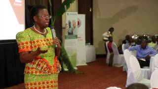 Hon. Victoria Ssekitoleko at the Vodafone PowerTalks second edition