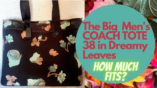 The BIG COACH TOTE 38 from the Men's Line in DREAMY LEAVES | Unboxing and What Fits?