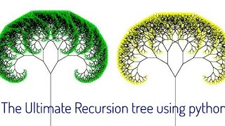 Ultimate Recursion tree | python | Python turtle | Shorts #Shorts #YouTubeShorts