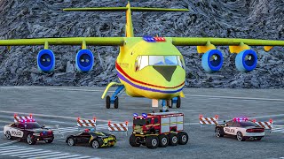 Plane in Situation | Police Cars Vs Plane | Wheel City Heroes (WCH) Police Truck Cartoon