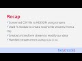 Use Streams to Extract, Transform, and Load CSV Data