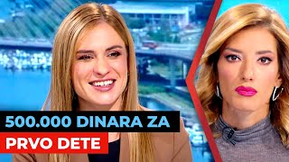 Od novembra pola miliona dinara za prvo dete | Milica Đurđević Stamenkovski | URANAK1