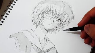 Speed Drawing - Rei Ayanami (Neon Genesis Evangelion)