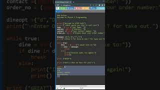 Ordering System - Phyton 3
