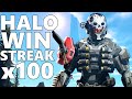 Winning 100 Halo Infinite Games STRAIGHT