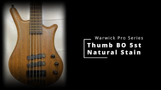 【Bass】Warwick回 Vol.3！ Teambuilt Pro Series Thumb BO 5st Natural Stain を紹介！