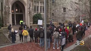 Temple University students march and protest to demand better safety