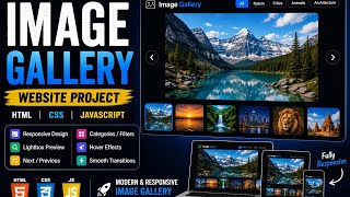 Image Gallery Website using HTML CSS JavaScript |#CodeAlpha #WebDevelopment #ImageGallery