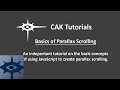 JavaScript - Basics of Parallax Scrolling