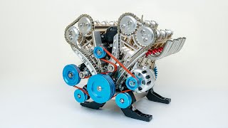 How to Build V8 Car Engine - Full Metal 8 Cylinder