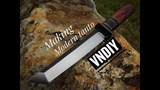 Knife making _ Making a Modern Tanto knife