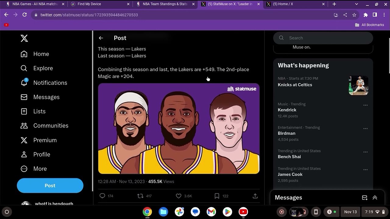 SHOCKING STAT PROVING THE NBA HELP THE KLUTCH SPORTS LAKERS!!! - YouTube