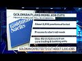 Goldman to Cut About 3,200 Jobs