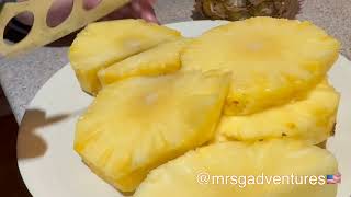 Juicing Up The Whole Pineapple // Pure Pineapple Juice #asmr #juicing #pineapple #juice