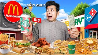 Spending 500 rs On Top 5 Fast Food Brands and this Happened😱😰!!!