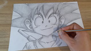 FACIL DE DESENHAR COMO DESENHAR O KID GOKU PASSO A PASSO