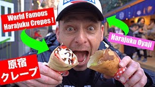 日本のクレープは最高！原宿クレープを初めて食べてみた‼︎ 竹下通りでスティーブ的食レポ！  Japan's DELICIOUS Crepes in Harajuku