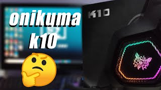 unboxing and review headset onikuma k10 _ مراجعة السماعه المحيطيه onikuma k10