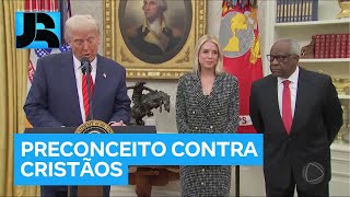 Donald Trump anuncia criação de escritório na Casa Branca para combater preconceito contra cristãos