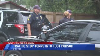 Traffic Stop Turns to Foot Pursuit