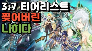 3.7버전 티어리스트 과연 현 나선비경 메타 픽률은?