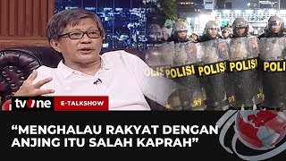 Sindiran Keras Rocky Gerung untuk Aparat yang Halangi Demonstran | E-Talkshow tvOne