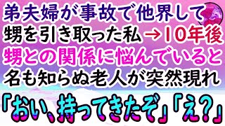 【感動する話】両親が他界し弟と暮らしていた私。ある日弟夫婦が突然の事故で亡くなり残された甥を引き取った。10年後→高校生になった甥の元へ見知らぬ老人が現れて…【泣ける話】