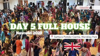 Day 5 Sattavis Patidar Centre | Navratri 2023 | Wembley Park London UK |  Full House 😍 | Mighty MK