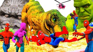 Khủng Long Bạo Chúa Đại Chiến Siêu Anh Hùng Giải Cứu Siêu Nhân Nhện, Spiderman VS Dinosaur Jurassic