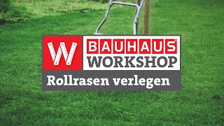 Rollrasen verlegen [Anleitung] | BAUHAUS Workshop