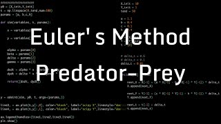 Euler's Method in Python: Predator-Prey Example