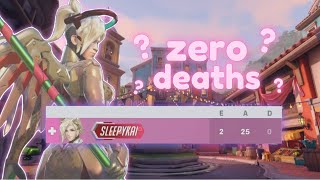 🌸 How I get ZERO DEATHS as Mercy 🌸 platinum mercy main 🎀 | ow2