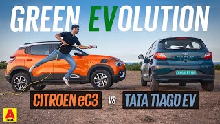 Tata Tiago EV vs Citroen eC3 - Which is the better electric car? | Autocar India