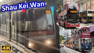 Trains, Trams & Buses at Shau Kei Wan 筲箕灣 - Hong Kong Transport