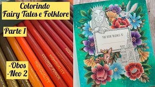 Colorindo Fairy Tales & Folklore da Emelie Öberg usando Obos e Neocolor ll / Part 1