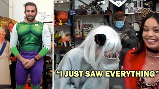 Valkyrae \u0026 Miyoung LOSES IT When they saw Hasan's Costume