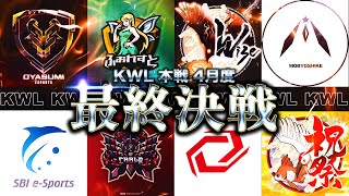 【荒野行動】KWL本戦 4月度 最終決戦【上位争いが激闘！！】実況:Bocky 解説:ぬーぶ