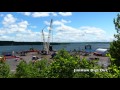 launching a giant turbine~bay of fundy tidal power