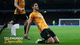 Arsenal vs. Wolverhampton: Golazo de cabeza de Raúl Jiménez | Premier League | Telemundo Deportes