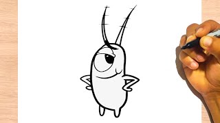 How to Draw Plankton (Spongebob) easy - Drawing Step by Step