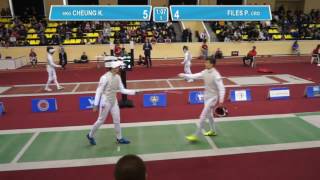 T32. FILES Petar (CRO) - CHEUNG Ka Long (HKG). Foil men individual.