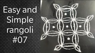 Simple and Easy 7x3x3 rangoli || #07