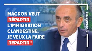 Eric Zemmour invité de Pascal Praud : Macron veut répartir les migrants, je veux les faire repartir