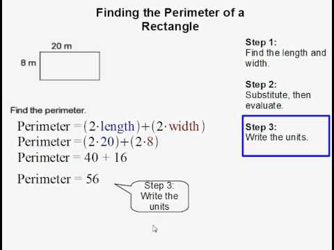 How To Find The Perimeter Of A Rectangle - YouTube