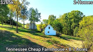 Tennessee Farmhouse For Sale | $265k | 8.7 Acres | 2-Homes | Tennessee Real Estate For Sale